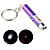  2 in 1 LED & Red Laser Pointer Flashlight with Keychain  Purple