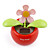  solaire alimenté fleurs flip flap plantes rouges