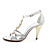 Obermaterial Satin High Heels Riemchensandalen Hochzeit Brautschuhe (0796-9200)