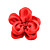  satijn met bloem / corsage imitatie parel