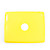  silisium sak for Apple ipad2 med et hull i ryggen (gul)