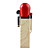  Fire Shaped Butane Lighter with Grinding Wheel