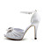  Elegant Satin Upper Stiletto Heel Peep Toe With Rhinestone Wedding Shoes