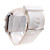  Unisex Silicone Style Sports Red LED Wrist Watch (White)