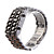  Black Metal Strip Digital Lava Style Iron Sport Womens Red LED Faceless Wrist Watch