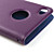  PU de protección ultrafinos Funda de piel para el iphone 4 (morado)