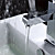  Single Handle Chrome Centerset Bathroom Sink Faucet with two spouts(1239-L-1002-1C)