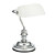  Antique Inspired Table Light with White and Green Shade