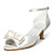  tomaia in raso tacco medio peep-dita dei piedi con scarpe da sposa bowknot nuziale (0.984-r-059)