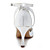  rendas de alta qualidade / cetim superior salto alto fechado-pés com sapatos de casamento beading / sapatos de noiva (0984-R-038)