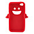  Angel Protective Silica Gel Case for iPhone4 - Red
