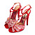  Leather Upper Stiletto Heel Peep Toe With Rhinestone Party/ Evening Shoes