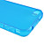  funda protectora transparente suave para iphone4 (azul)