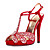  Leather Upper Stiletto Heel Peep Toe With Rhinestone Party/ Evening Shoes