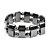  Magnetic Bracelet with Rectangle and Round Beads, for Boys