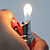  forme de rouge à lèvres à gaz en métal léger - rose