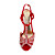  Leather Upper Stiletto Heel Peep Toe With Rhinestone Party/ Evening Shoes
