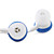  écouteurs stéréo étoile dans l'oreille pour mp3/mp4 (bleu)