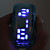  Reloj Pulsera LED Futurista Tipo Brazalete - Negro