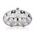  Stainless Steel Shell With Rhinestone Evening Bag Handbag Purse Clutch