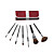  populart-7 pcs brosse compacte avec mallette en cuir gratuitement