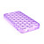  Protective Soft Silica Gel Transparent Case for iPhone4G (Purple)