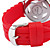  paar uitgehold ster patroon ontwerp quartz horloges met kristal decoratie - blauw en rood