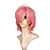  Capless Short Straight Multilayer Pink Party Costume Wig