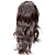  Capless Long 100% Kasi Fiber Brown Curly Costume Party Wig