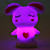  Sweet Rabbit Shaped Colorful LED Night Light