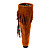  Suede Upper Low Heel Knee High Boots With Tassel More Colors Available