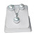  14 mm d'eau douce perle blanche avec 925 collier en argent et boucles d'oreilles