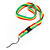  tela correa de cuello para teléfonos celulares y aparatos (rojo, amarillo, verde)