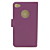  étui de protection en cuir PU pour iPhone 4 avec film de protection (violet)