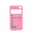  nieuwigheid van hoge kwaliteit silicagel zachte calculator Case voor iPhone 4 (roze)