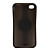  gjennomskinnelig watch mønster TPU sak for iPhone 4 (svart)
