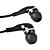  élégante de haute qualité des écouteurs, cordon de 1,2 m, 3,5 mm (noir)