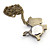 Stainless Steel Pocket Watch with Chain