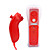 2-in-1 MotionPlus Fernbedienung und Nunchuk für Wii (Rot)