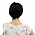  Capless Short High Temperature Wire Black Costume Party Wig