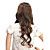  Capless Long High Temperature Wire Brown Curly Costume Party Wig