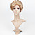  lace front korte hoogwaardig synthetisch licht blond krullend haar pruik