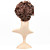  Lace Front Short High Quality Synthetic Dark Brown Curly Hair Wig