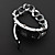  femmes à la mode de montre bracelet à quartz pc avec une bande en alliage argentées