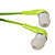  elegante høj kvalitet hovedtelefoner, 1,2 m kabel, 3,5 mm (grøn)