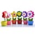  assorted flor pote titulares placecard (conjunto de 6)