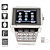  Premiere - Montre-Téléphone Portable Quadribande Dual SIM en acier inoxydable  (WiFi, Java, MP3 / MP4)