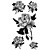  5 Pcs Flower Waterproof Temporary Tattoo (20cm*10cm)