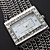  mouvement des femmes en argent pc bande blanche bracelet de montre cadran avec diamant décoration czechic