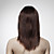  senza tappo lungo 100% umano parrucca capelli capelli castani dritti 5 colori da scegliere